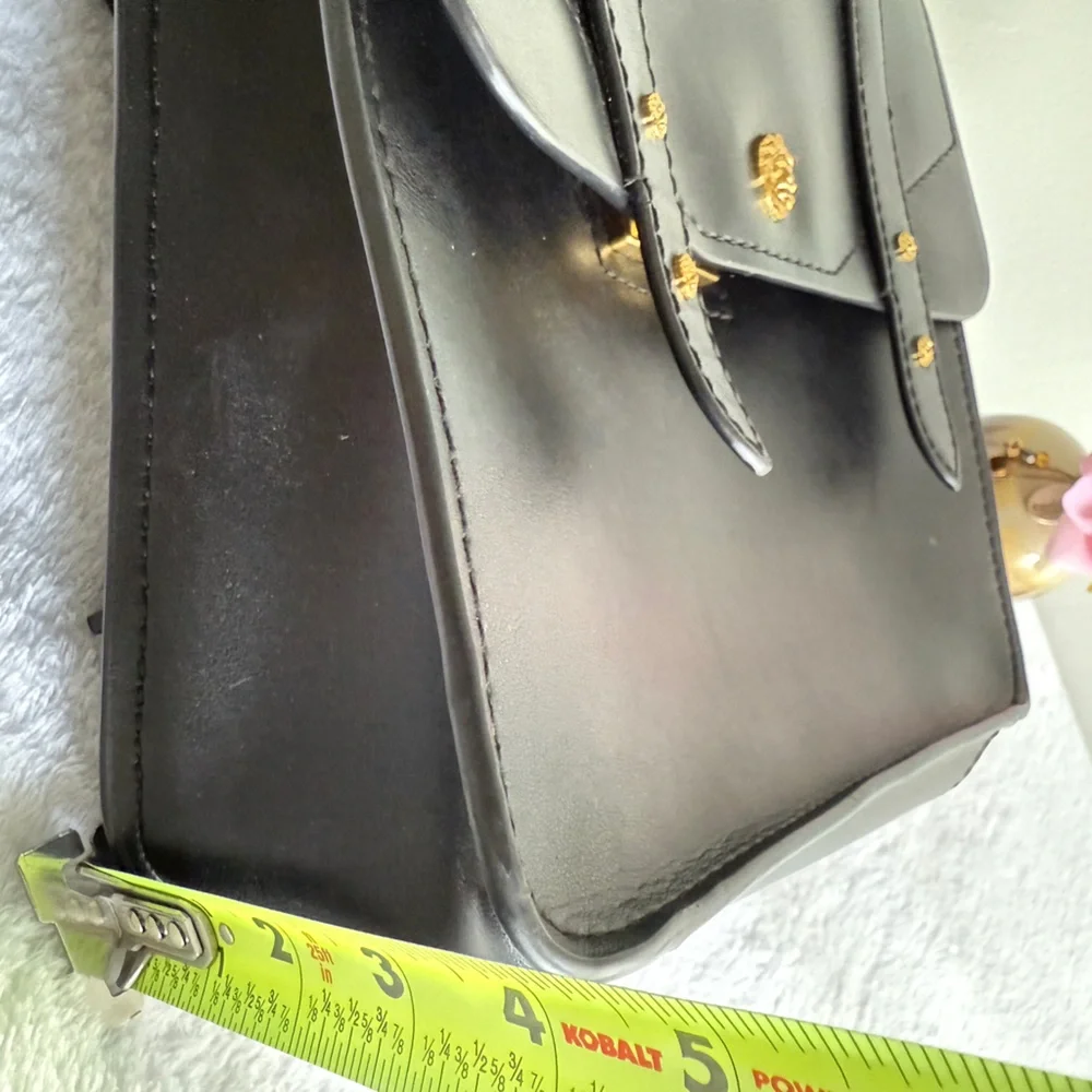 Anne Klein Black Ava Structured Backpack Bag